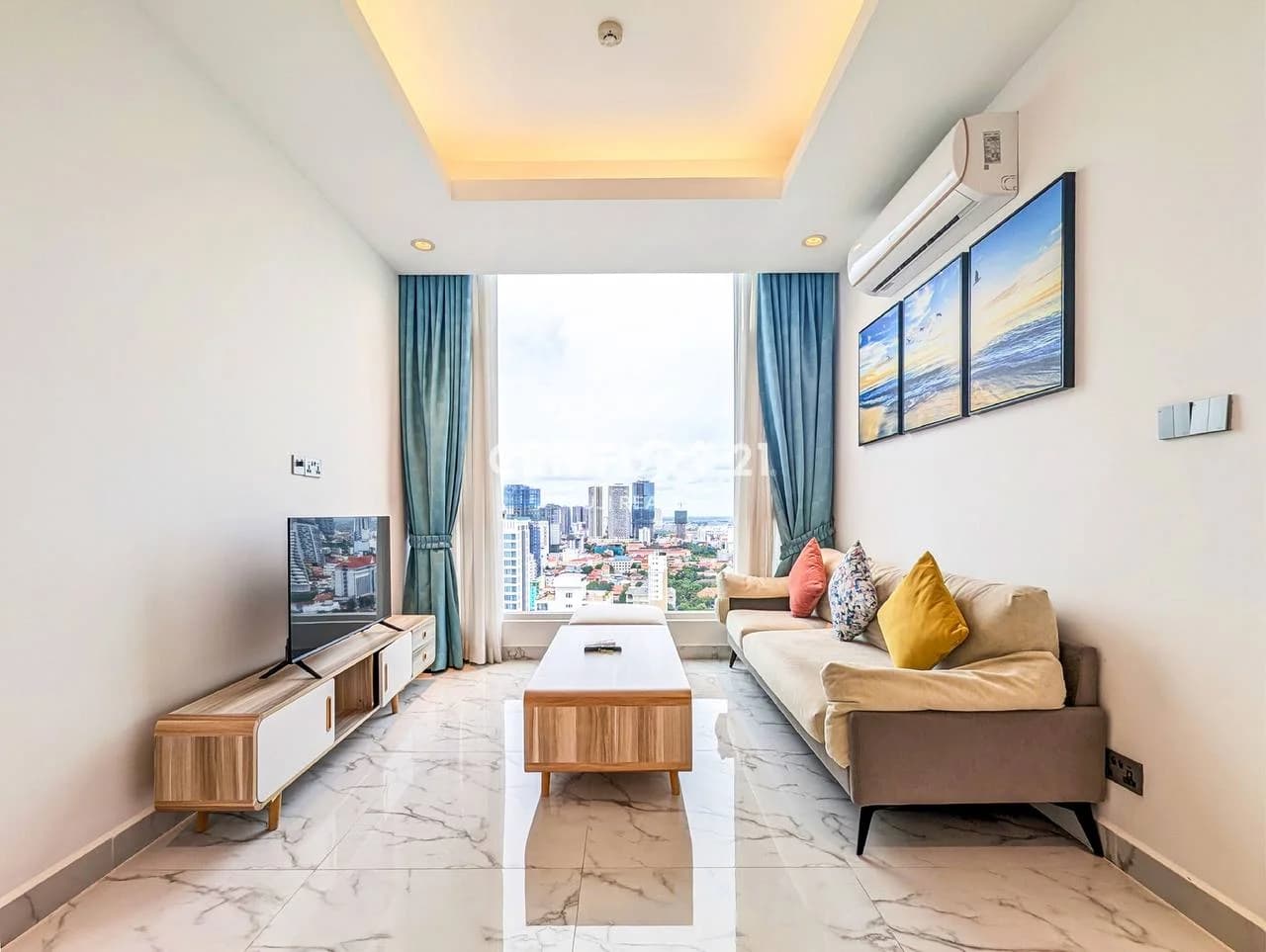 Luxury Condo 2-Bedroom for Rent in Phnom Penh | Condo J Tower 2 | BKK1 - Image 1